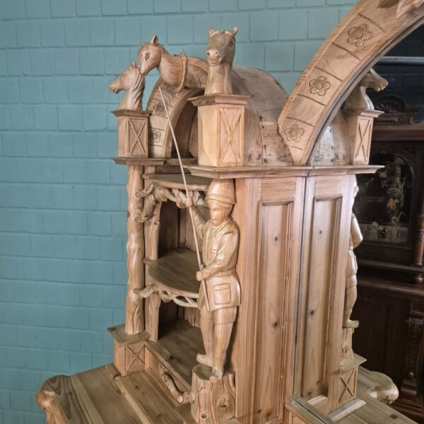 Buffetkast Jacht-Kast Jugendstil 1920 Grenen - Afbeelding 9