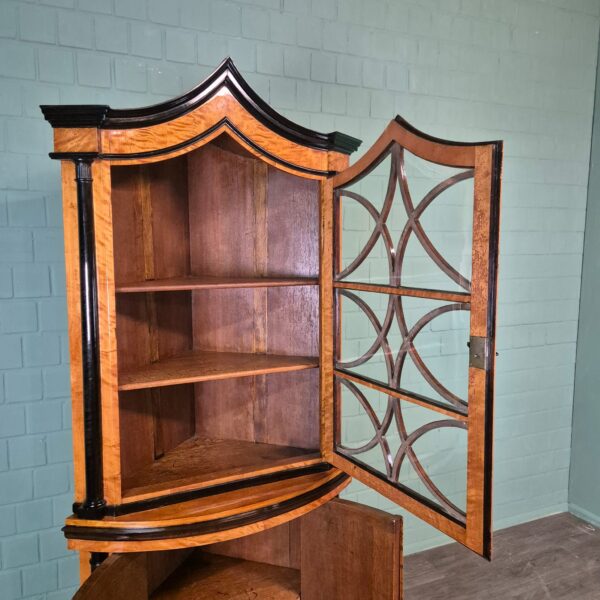 Hoekkast Biedermeier 1810 Berken - Afbeelding 13