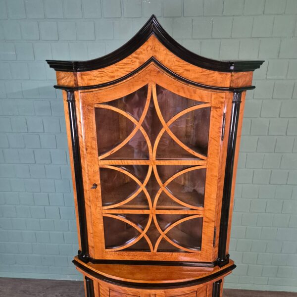 Hoekkast Biedermeier 1810 Berken - Afbeelding 4