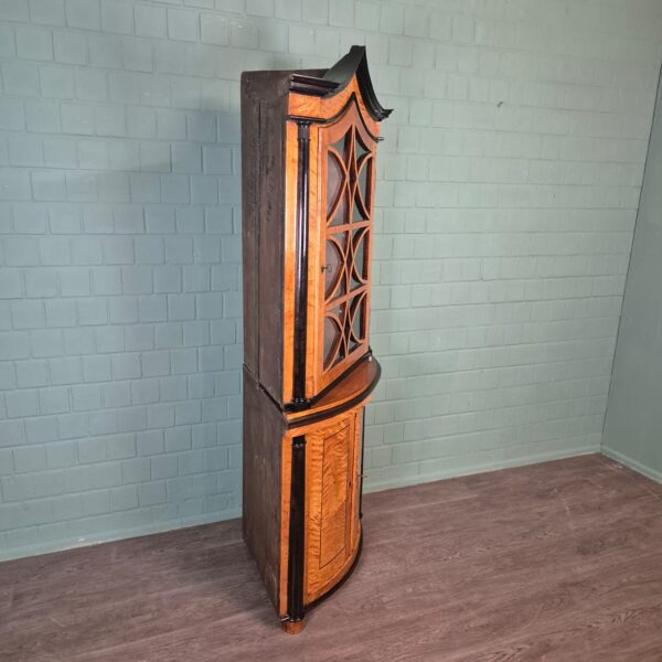 Hoekkast Biedermeier 1810 Berken - Afbeelding 2