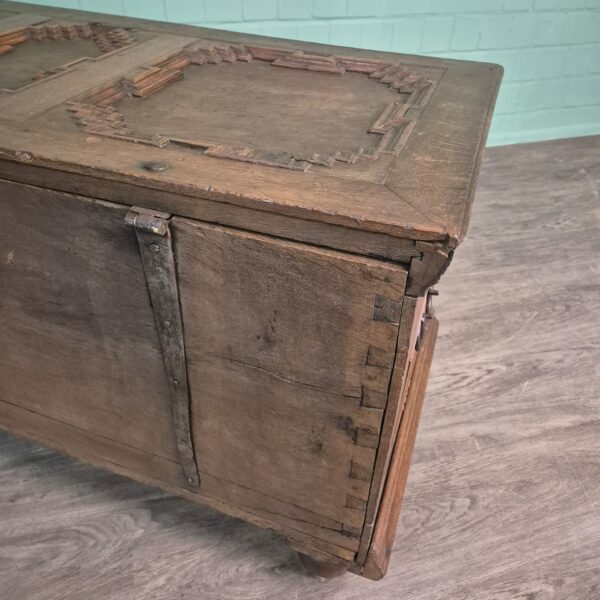 Dekenkist Kist Barok 1760 Eiken - Afbeelding 18