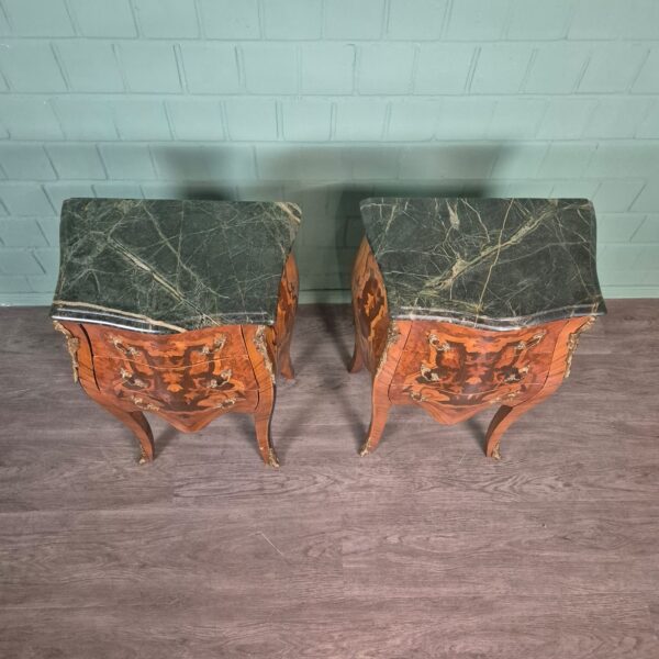 Set Nachtkastjes Commodes Neo-barok Noten 0,50 m - Afbeelding 2