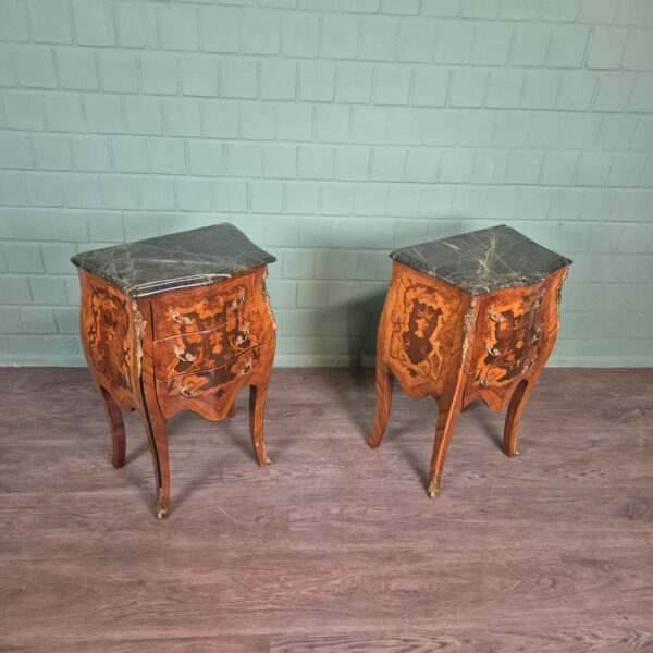 Set Nachtkastjes Commodes Neo-barok Noten 0,50 m - Afbeelding 5
