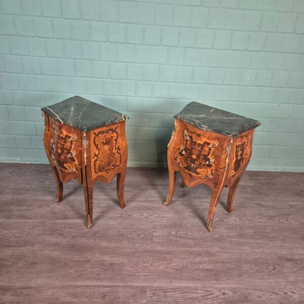Set Nachtkastjes Commodes Neo-barok Noten 0,50 m - Afbeelding 4