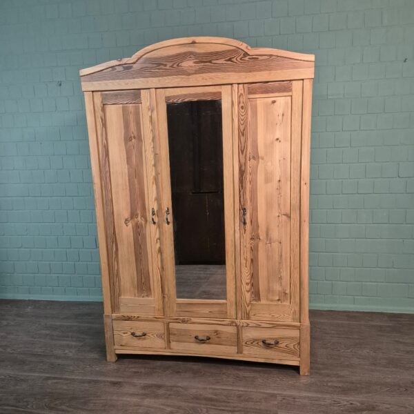 Kast Kledingkast Jugendstil 1910 Grenen - Afbeelding 2