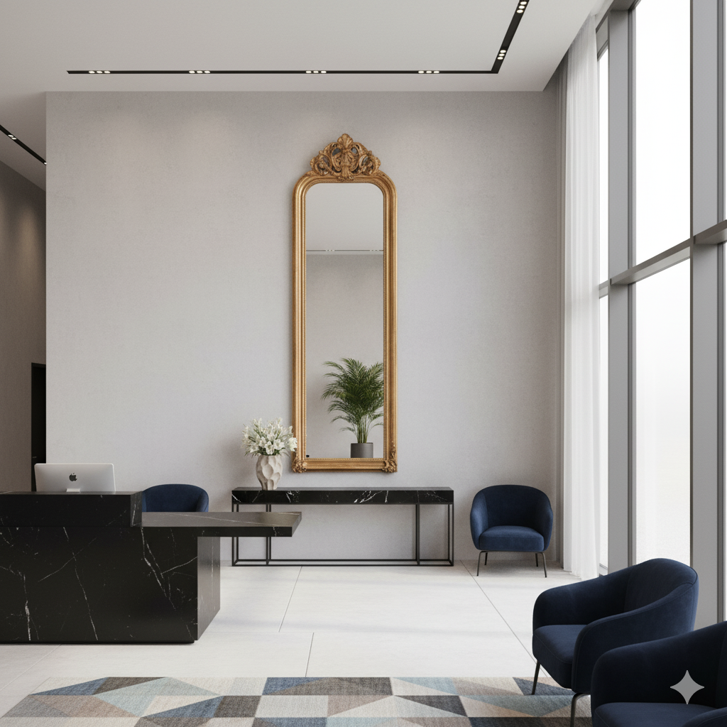 Spiegel Barokspiegel Goud 0,63 m x 2,17 m - Afbeelding 2