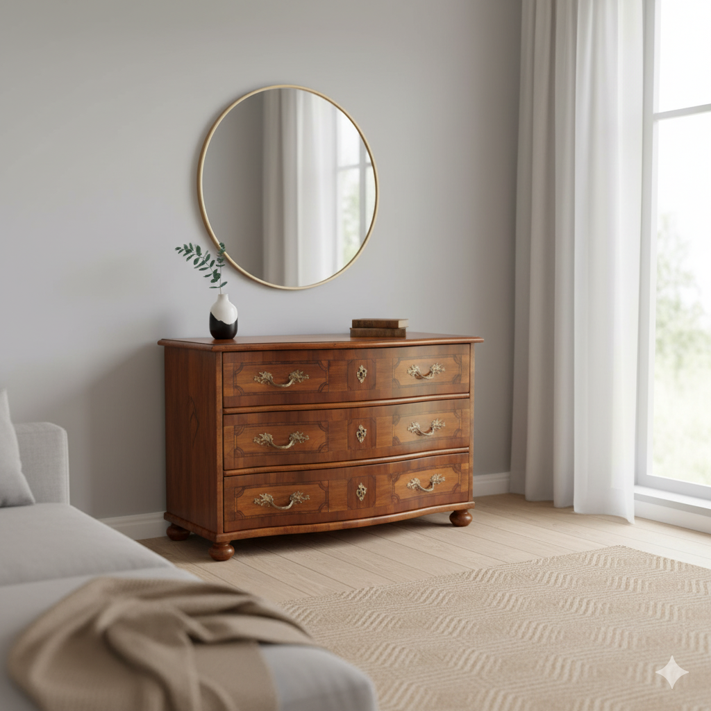 Barokcommode Commode Barok 1770 Noten - Afbeelding 2