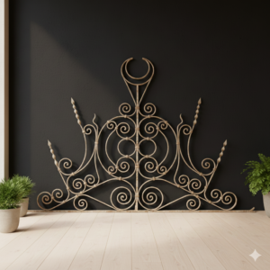 Sierhekwerk Jugendstil 1900 Smeedijzer 1,70 m x 1,16 m