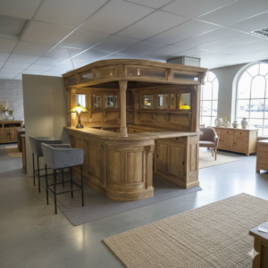 Huisbar Hoekbar Teak 2,60 m