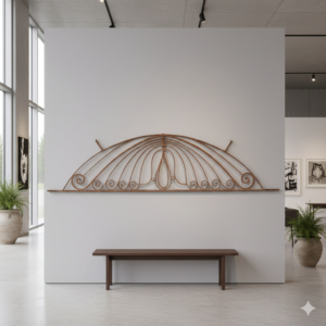 Sierhekwerk Jugendstil 1900 Smeedijzer 2,70 m x 0,70 m