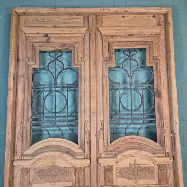 Voordeur Deur Huisdeur Jugendstil 1900 Grenen - Afbeelding 3