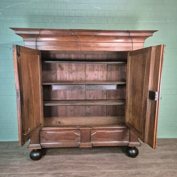 Kast Kledingkast Barok 1750 Eiken - Afbeelding 11