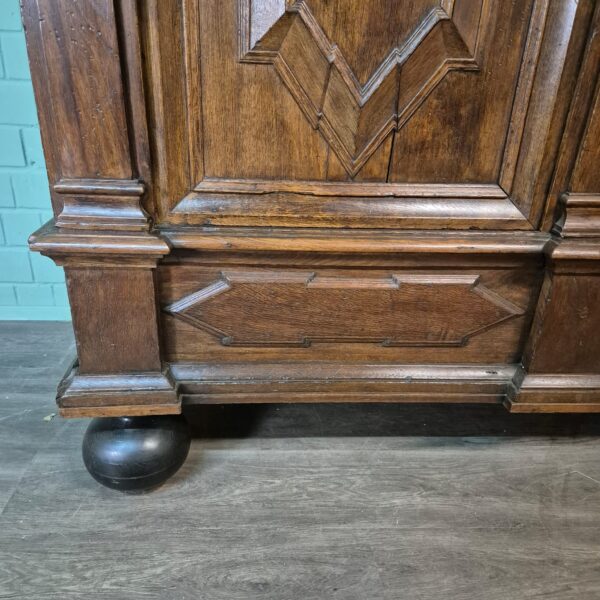 Kast Kledingkast Barok 1750 Eiken - Afbeelding 9