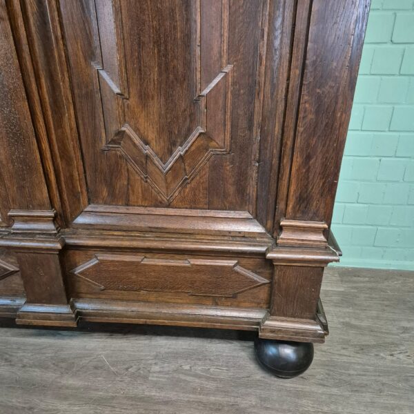 Kast Kledingkast Barok 1750 Eiken - Afbeelding 8