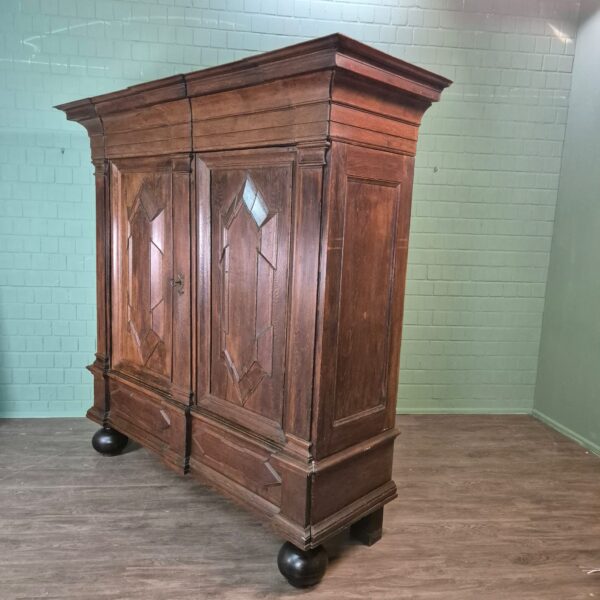Kast Kledingkast Barok 1750 Eiken - Afbeelding 3