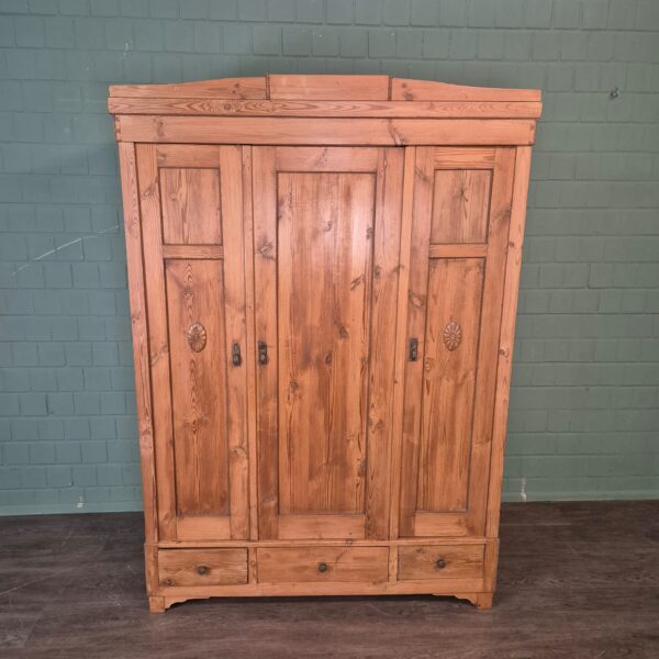 Kast Kledingkast Jugendstil 1900 Grenen - Afbeelding 2