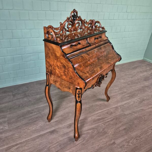 Secretaire Louis Philippe 1860 Noten - Afbeelding 3