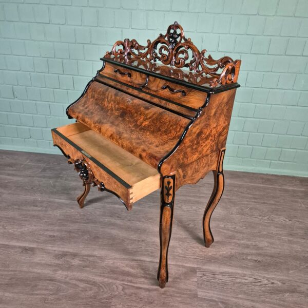 Secretaire Louis Philippe 1860 Noten - Afbeelding 9