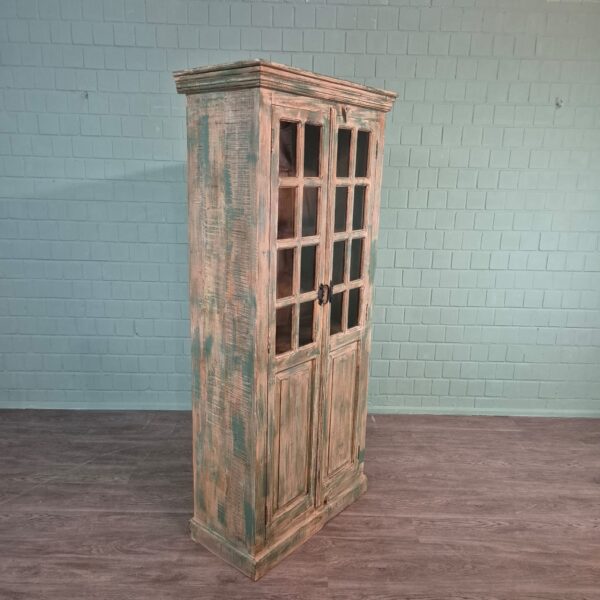 Vitrine Boekenkast Massief Hout 0,90 m