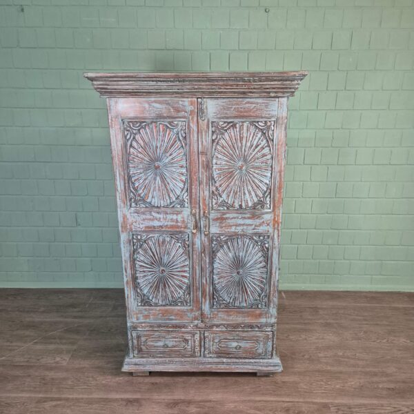 Kast Massief Hout Shabby-Chic 0,95 m - Afbeelding 2