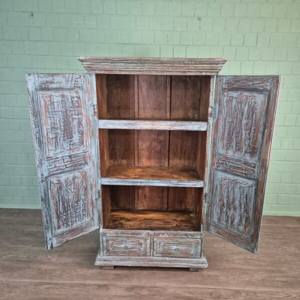 Kast Massief Hout Shabby-Chic 0,95 m - Afbeelding 8