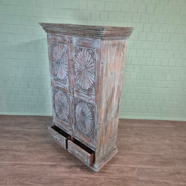 Kast Massief Hout Shabby-Chic 0,95 m - Afbeelding 9