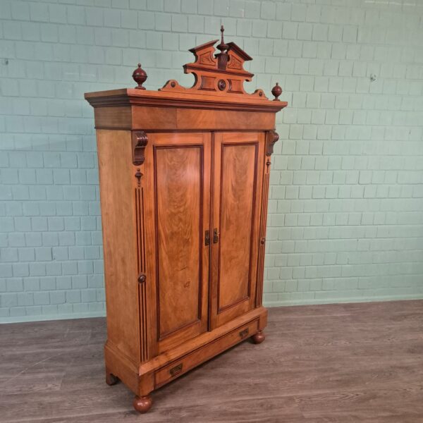 Kast Kledingkast Gründerzeit 1880 Mahonie