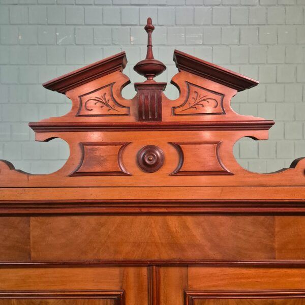 Kast Kledingkast Gründerzeit 1880 Mahonie - Afbeelding 6