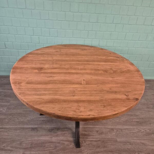 Eettafel Tafel Teakhout Ø 1,40 m - Afbeelding 3