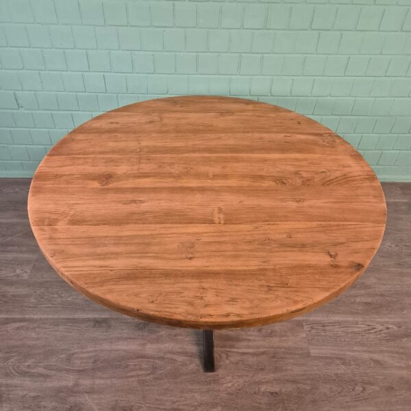 Eettafel Tafel Teakhout Ø 1,40 m - Afbeelding 2