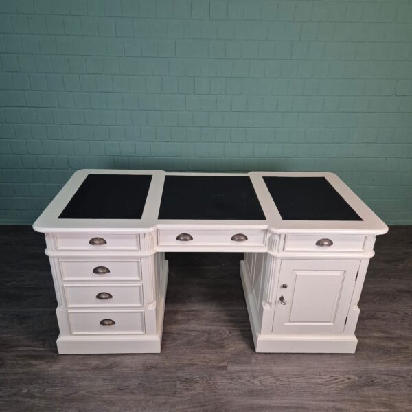 Bureau Teak Wit 1,70 m - Afbeelding 2