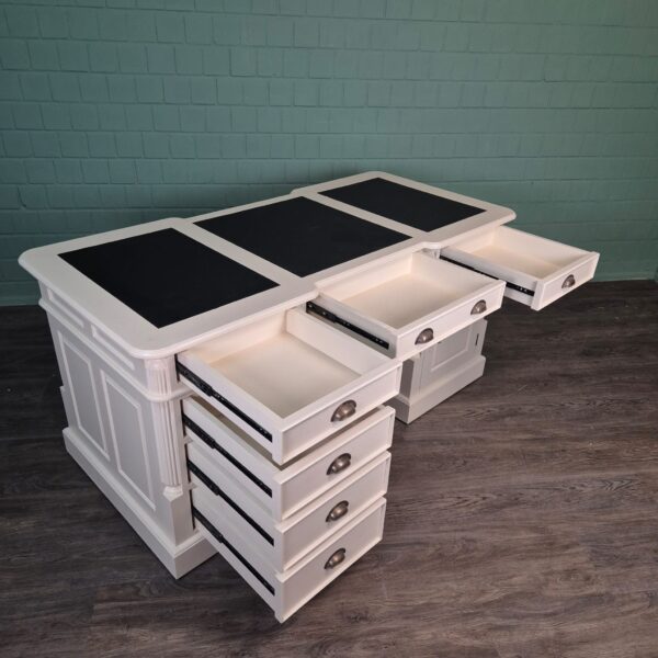 Bureau Teak Wit 1,70 m - Afbeelding 7