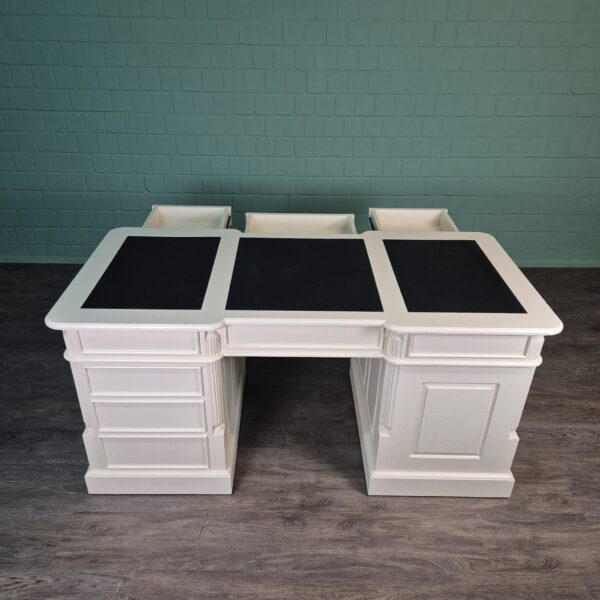 Bureau Teak Wit 1,70 m - Afbeelding 14
