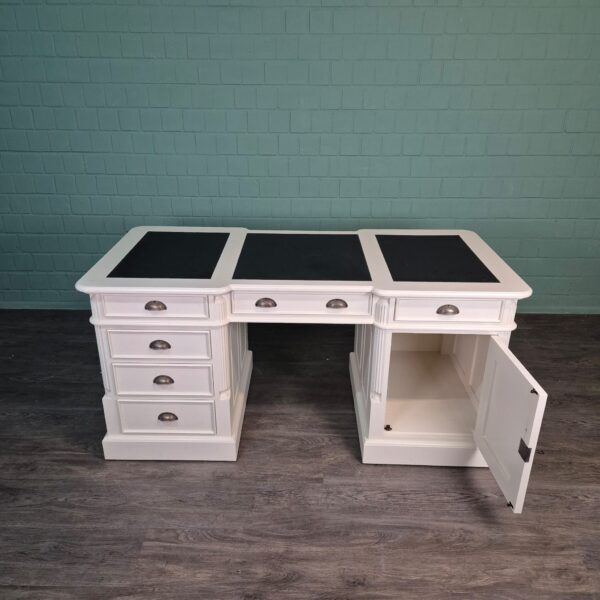 Bureau Teak Wit 1,70 m - Afbeelding 10