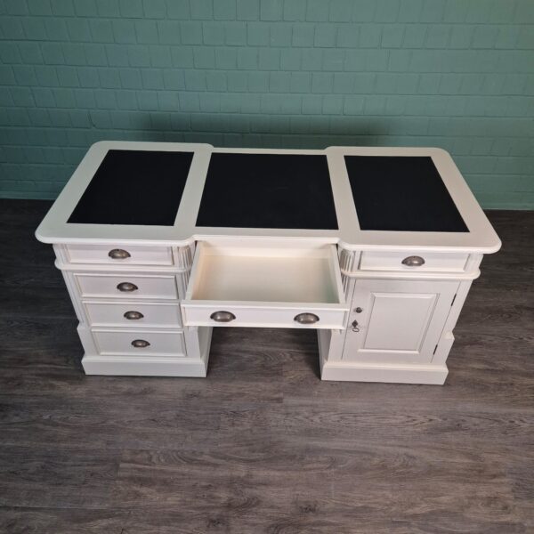 Bureau Teak Wit 1,70 m - Afbeelding 9