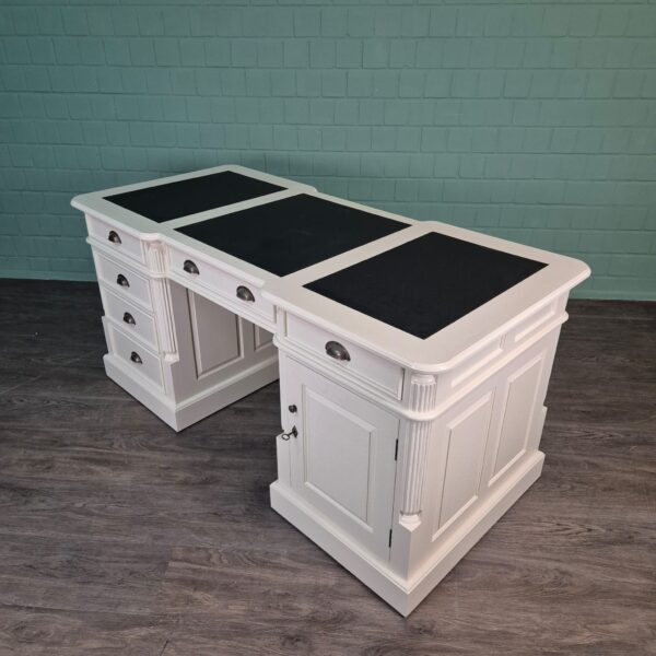 Bureau Teak Wit 1,70 m - Afbeelding 3