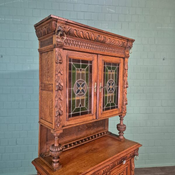 Buffetkast Kast Gründerzeit 1880 Eiken - Afbeelding 4