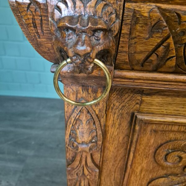 Buffetkast Kast Gründerzeit 1880 Eiken - Afbeelding 16