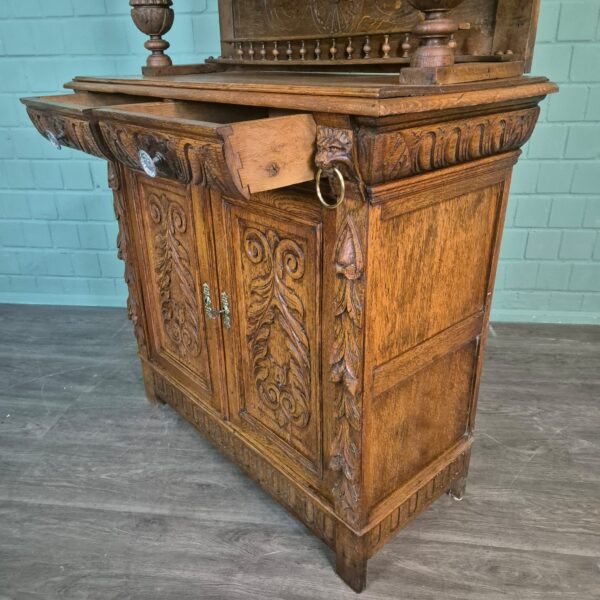 Buffetkast Kast Gründerzeit 1880 Eiken - Afbeelding 15