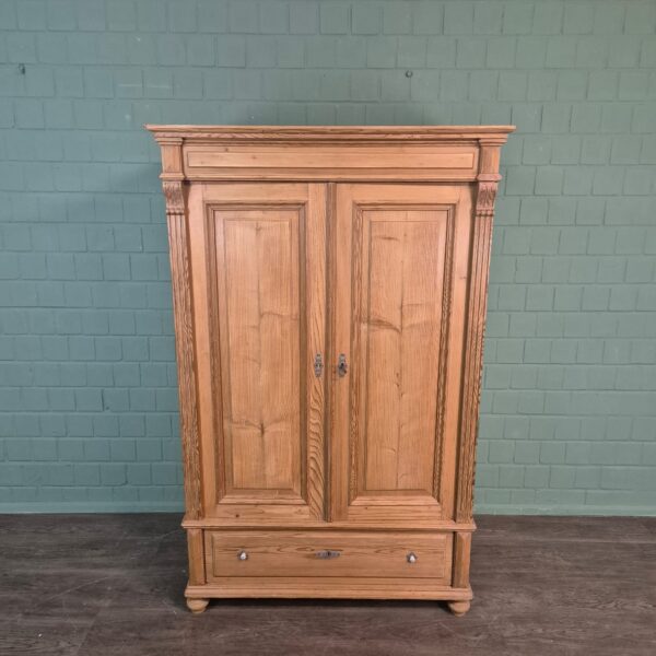 Kast Kledingkast Jugendstil 1900 Grenen - Afbeelding 2