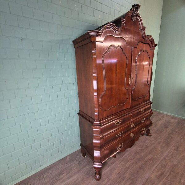 Hollandse Kabinetkast 1780 Mahonie - Afbeelding 2