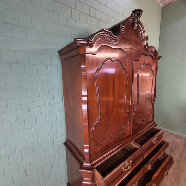 Hollandse Kabinetkast 1780 Mahonie - Afbeelding 14