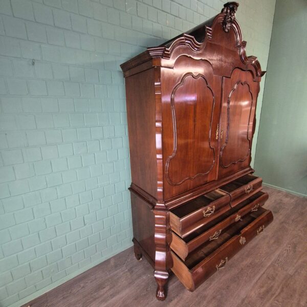 Hollandse Kabinetkast 1780 Mahonie - Afbeelding 13
