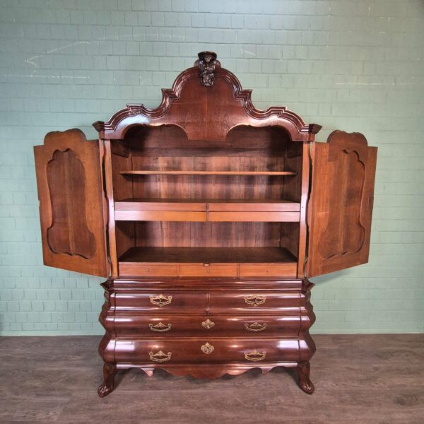 Hollandse Kabinetkast 1780 Mahonie - Afbeelding 10
