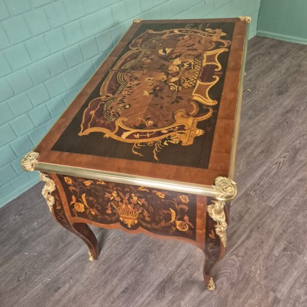 Bureau Noten Barok Stijl 1,35 m x 0,75 m - Afbeelding 4