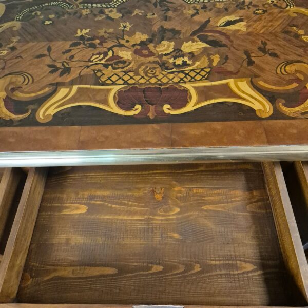 Bureau Noten Barok Stijl 1,35 m x 0,75 m - Afbeelding 11