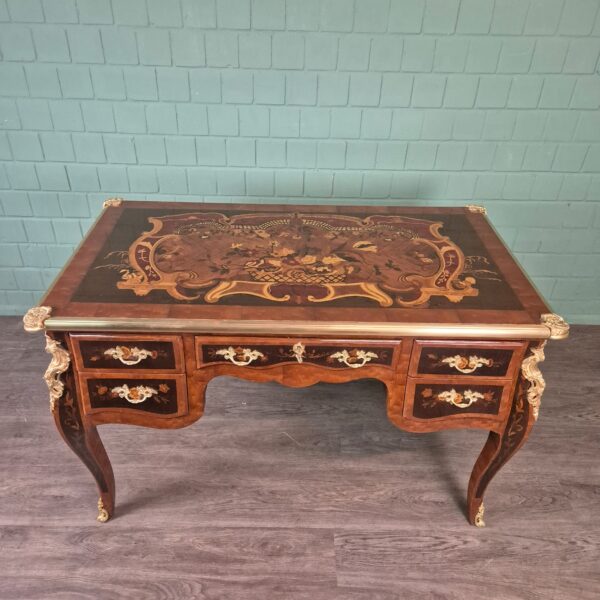 Bureau Noten Barok Stijl 1,35 m x 0,75 m - Afbeelding 2