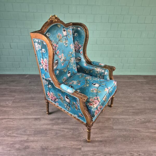 Fauteuil Barokstijl Blauw