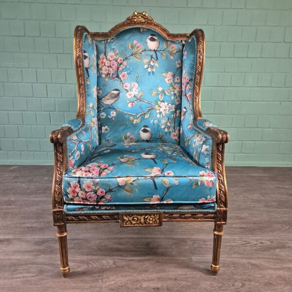Fauteuil Barokstijl Blauw - Afbeelding 3