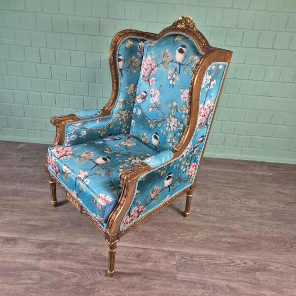 Fauteuil Barokstijl Blauw - Afbeelding 4